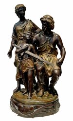 scultura-in-bronzo-devoir-ernest-rancoulet-1842-1905