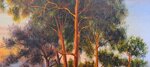 paesaggio-collinare-al-tramonto-con-ruscello-olio-su-tela-xx-sec