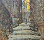 scorcio-di-paese-olio-su-tela-applicata-su-tavola-adolfo-tommasi-1851-1933