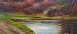 paesaggio-collinare-al-tramonto-con-ruscello-olio-su-tela-xx-sec