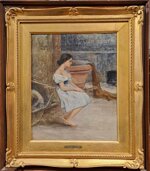 giovane-donna-seduta-con-carriola-adolfo-tommasi-1851-1933