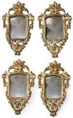 quattro-piccole-specchiere-dorate-piemonte-xviii-sec