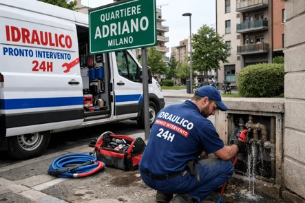 Servizio di pronto intervento idraulico a Milano zona quartiere Adriano, urgente, 24 ore su 24, anche di domenica