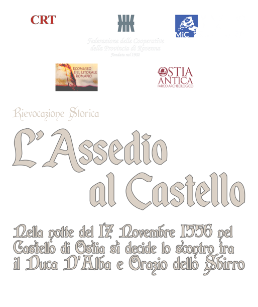 scritta assedio al castello per sito