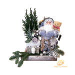 babbo-natale-panna-su-vassoio-di-corteccia