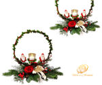 composizione-natalizia-con-babbi-natale-e-rose-stabilizzate