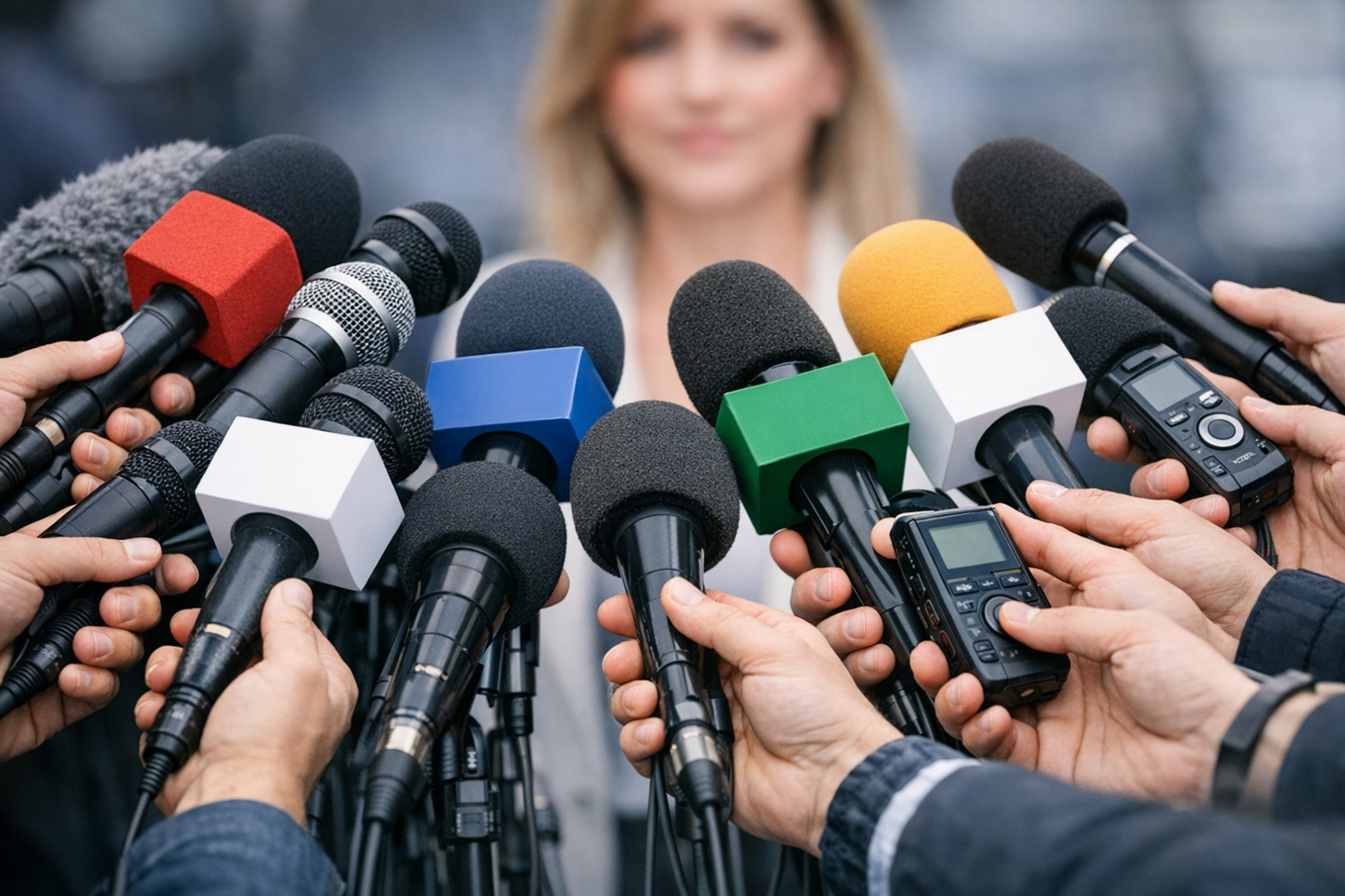 donna sfocata dietro