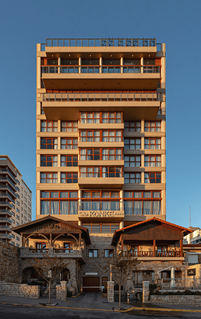 fachada konke hotel en mar del plata