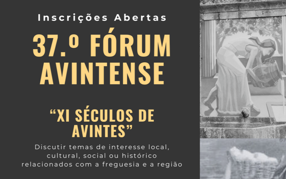 37.º FÓRUM AVINTENSE | Inscrições Abertas
