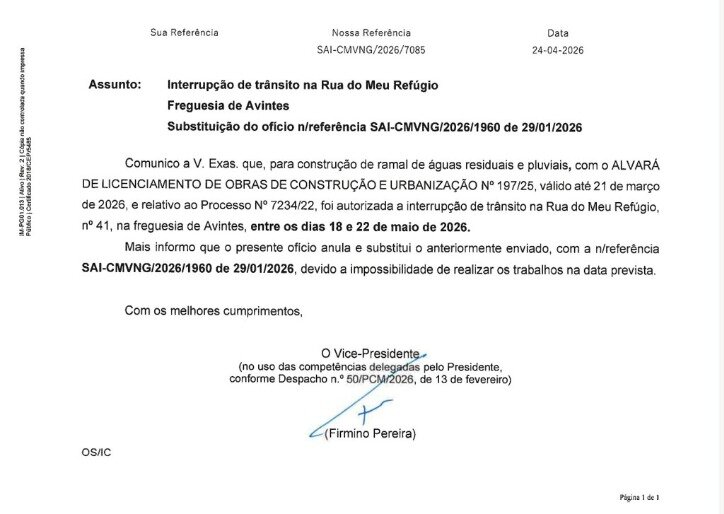 Interrupção de Trânsito