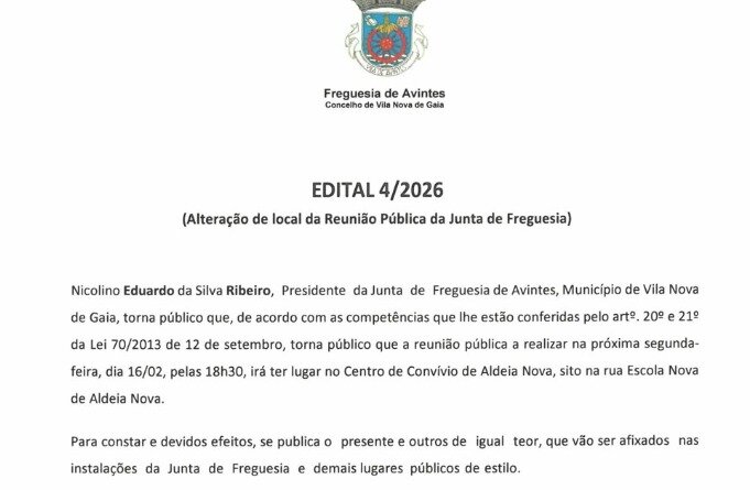 EDITAL 04/2026 - Reunião Pública do Executivo