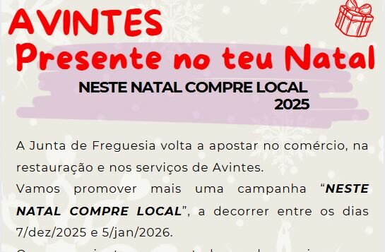 AVINTES Presente no teu Natal AVINTES Presente no teu Natal