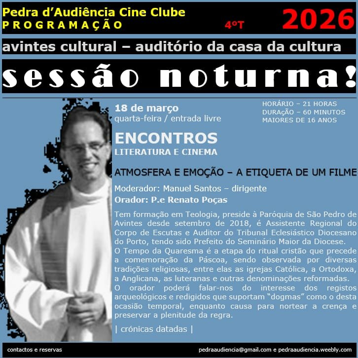 Encontros Literatura e Cinema com Padre Renato Po&ccedil;as