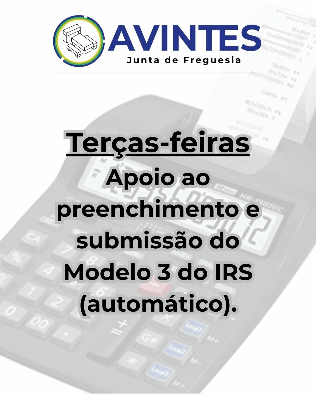 Apoio no preenchimento do IRS