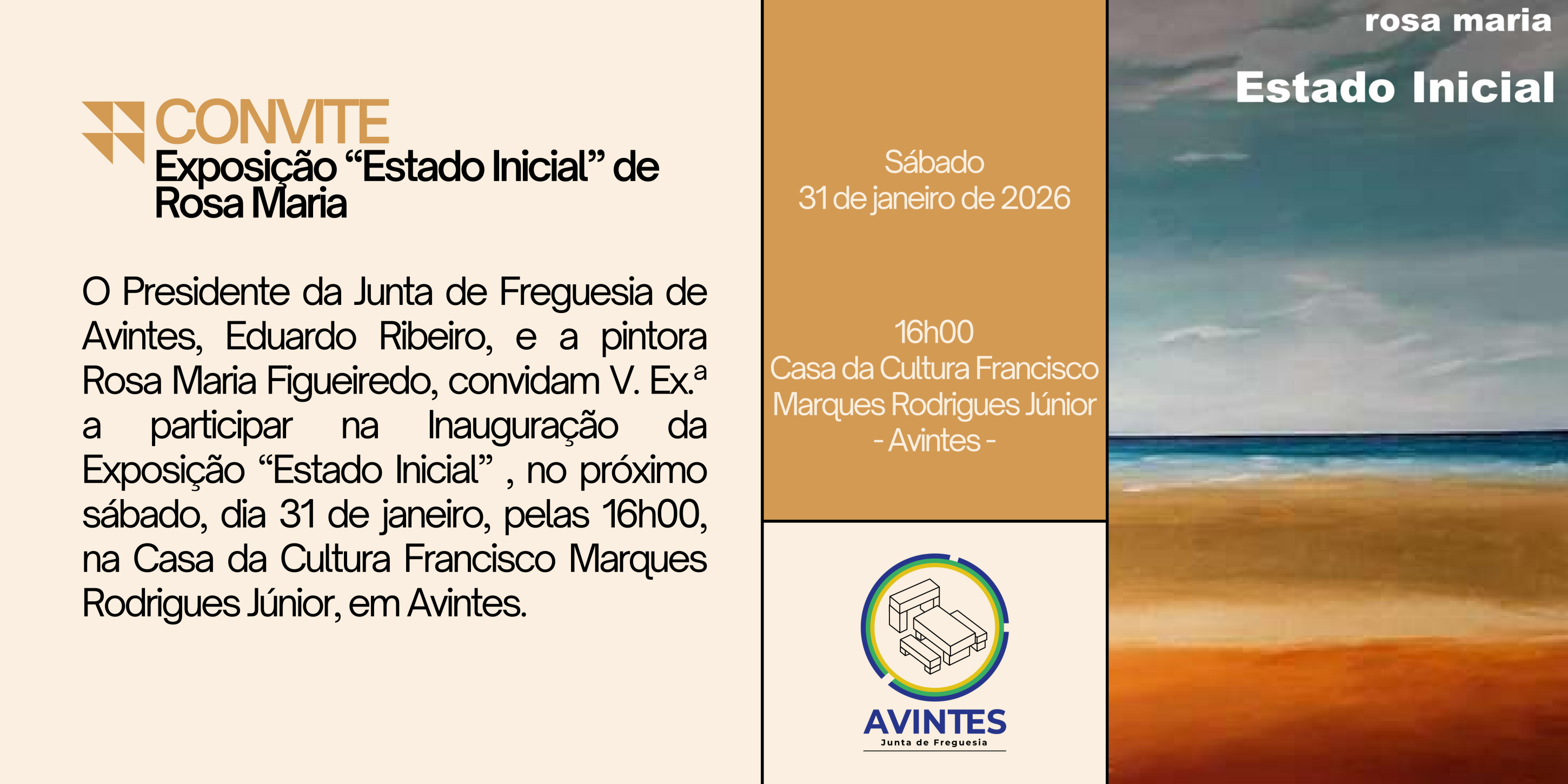 Exposi&ccedil;&atilde;o "Estado Inicial" de Rosa Maria