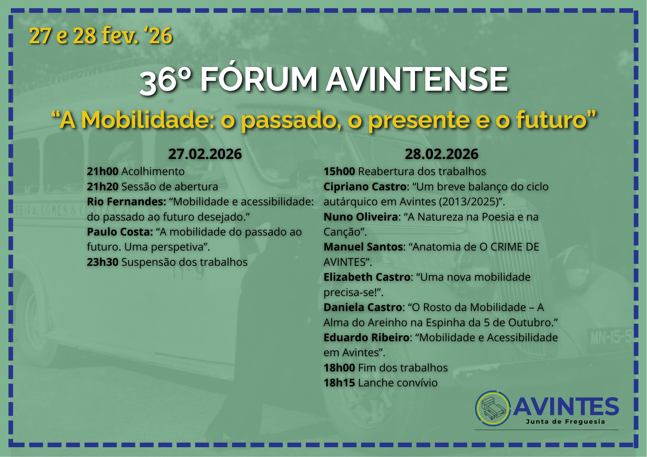 Programa do 36.º Fórum Avintense Programa do 36.º Fórum Avintense