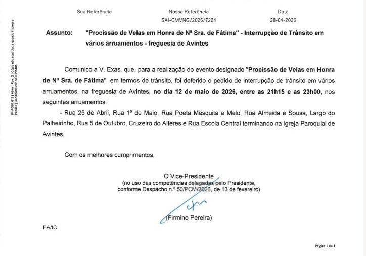 Interrupção de Trânsito
