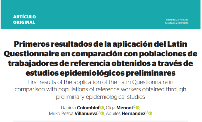 Latin Questionnaire Example latin-questionnaire - EPM INTERNATIONAL ERGONOMICS SCHOOL
