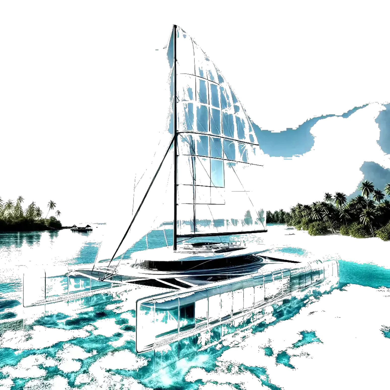 elemento-visuale-catamarano-stilizzato