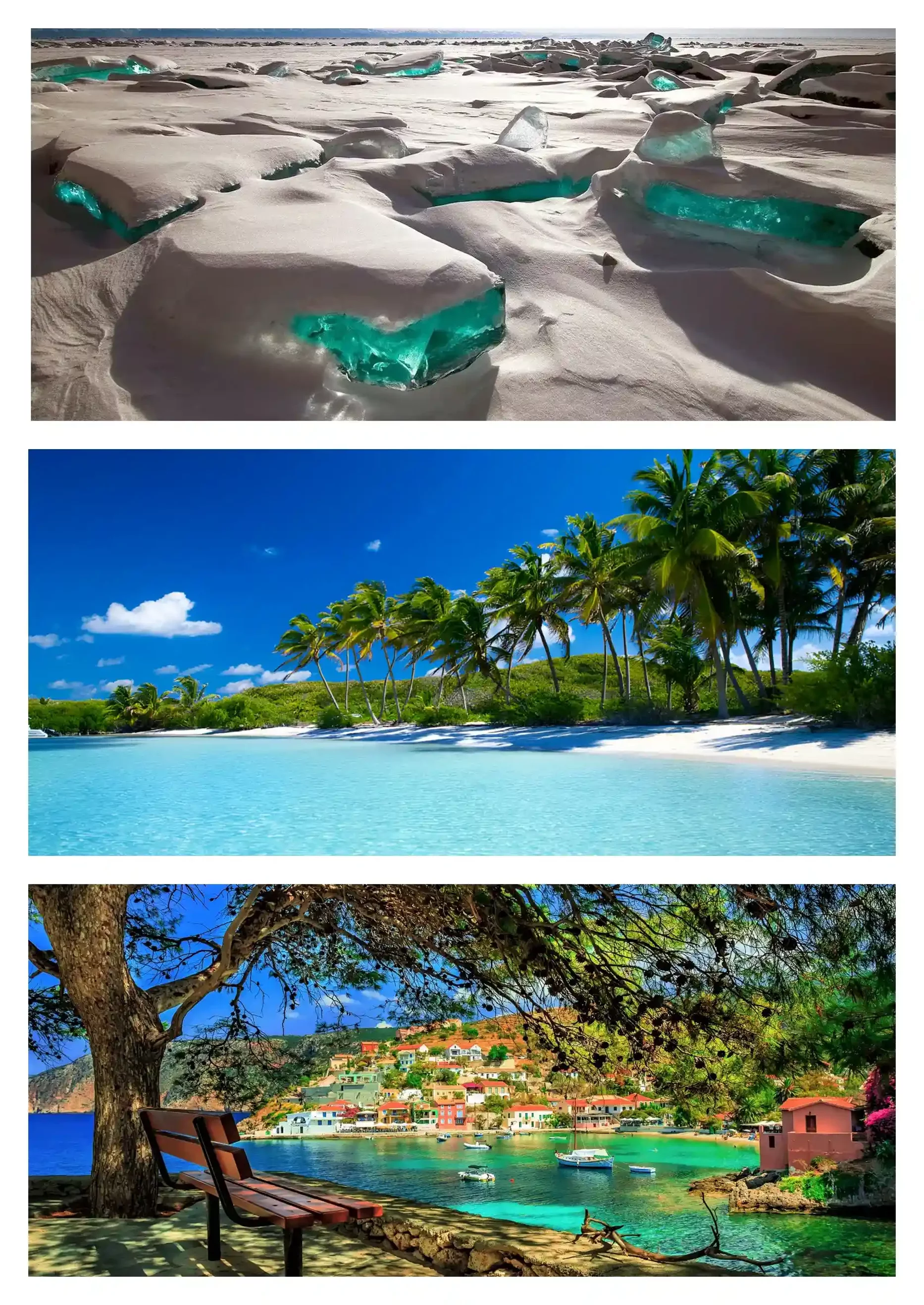 tre-cartoline-polo-nord-caraibi-e-grecia-elemento-visuale