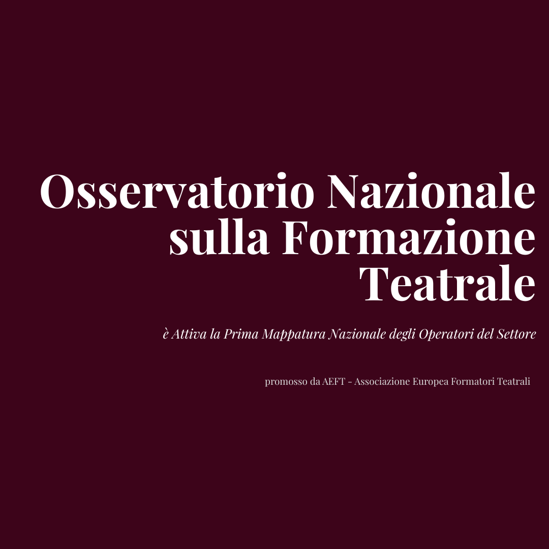 Osservatorio Nazionale sulla Formazione Teatrale 2026