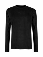 2-maglie-navigare-maniche-lunghe-caldo-cotone-girocollo-bianche-bleu-e-nero