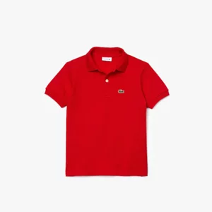 polo-regular-fit-kids-lacoste-tinta-unita-rosso
