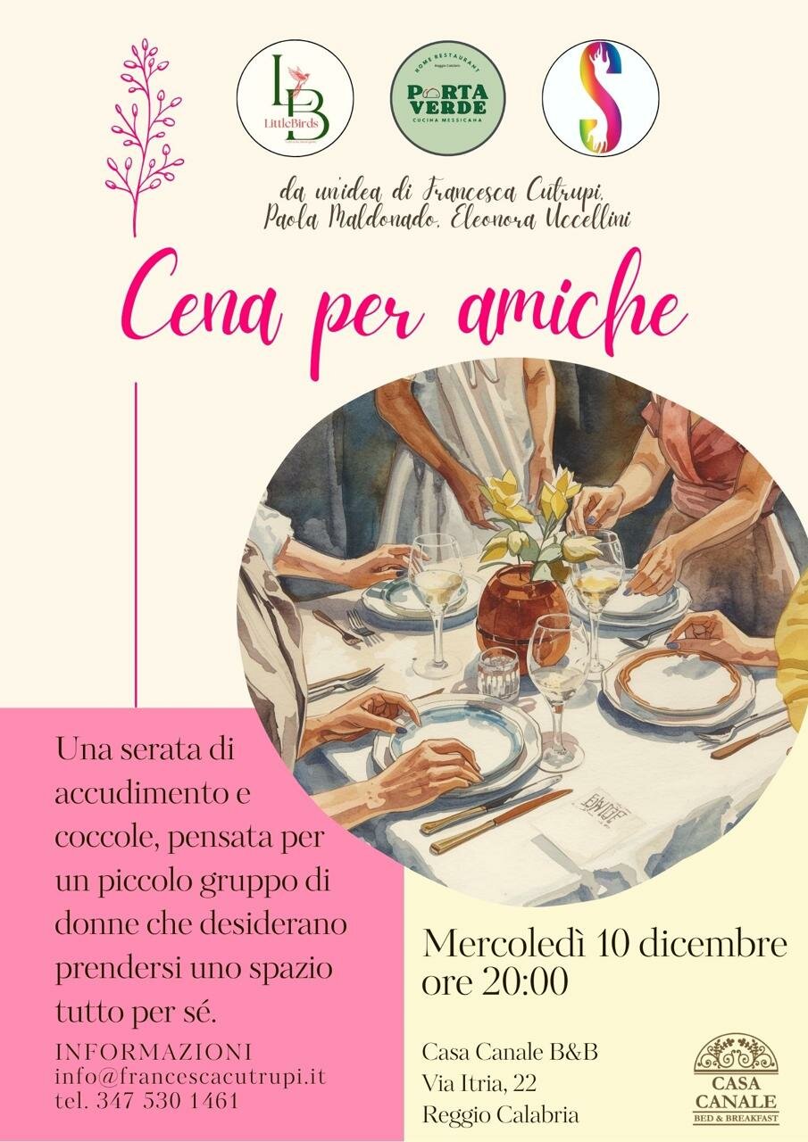 🌸 Cena per Amiche a Casa Canale 🌸