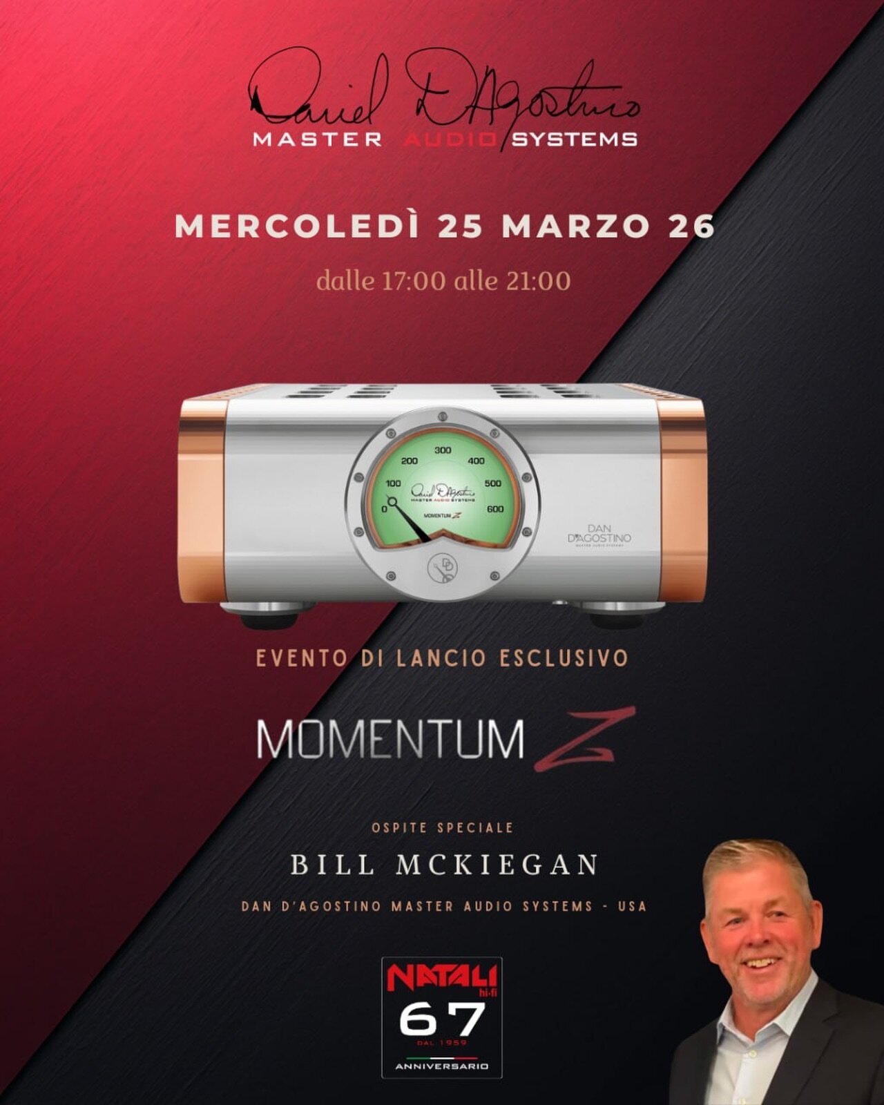 Evento Dan D'Agostino MOMENTUM Z - 25 Marzo 2026