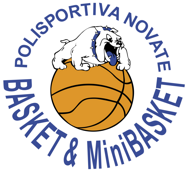 logo lato cuore polisportiva novate basket vettoriale