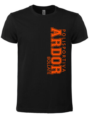 t-shirt-bambino-nera-allenamento-cotone-ardor-bollate