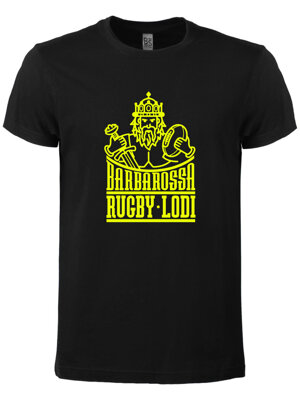 t-shirt-allenamento-cotone-nera-con-stampa-gialla-rugby-lodi