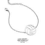 TEAMER Bracciale A Doppia Catena Per Pallavolo, Regolabile, In Acciaio Inossidabile, Gioiello Per Atleti E Allenatori