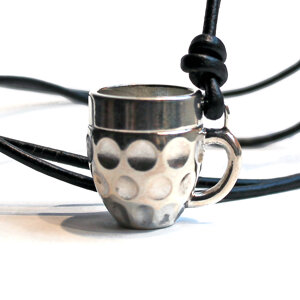 Sterling Silver Beer Mug Pendant