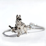 pastore-tedesco-bracciale-argento-925