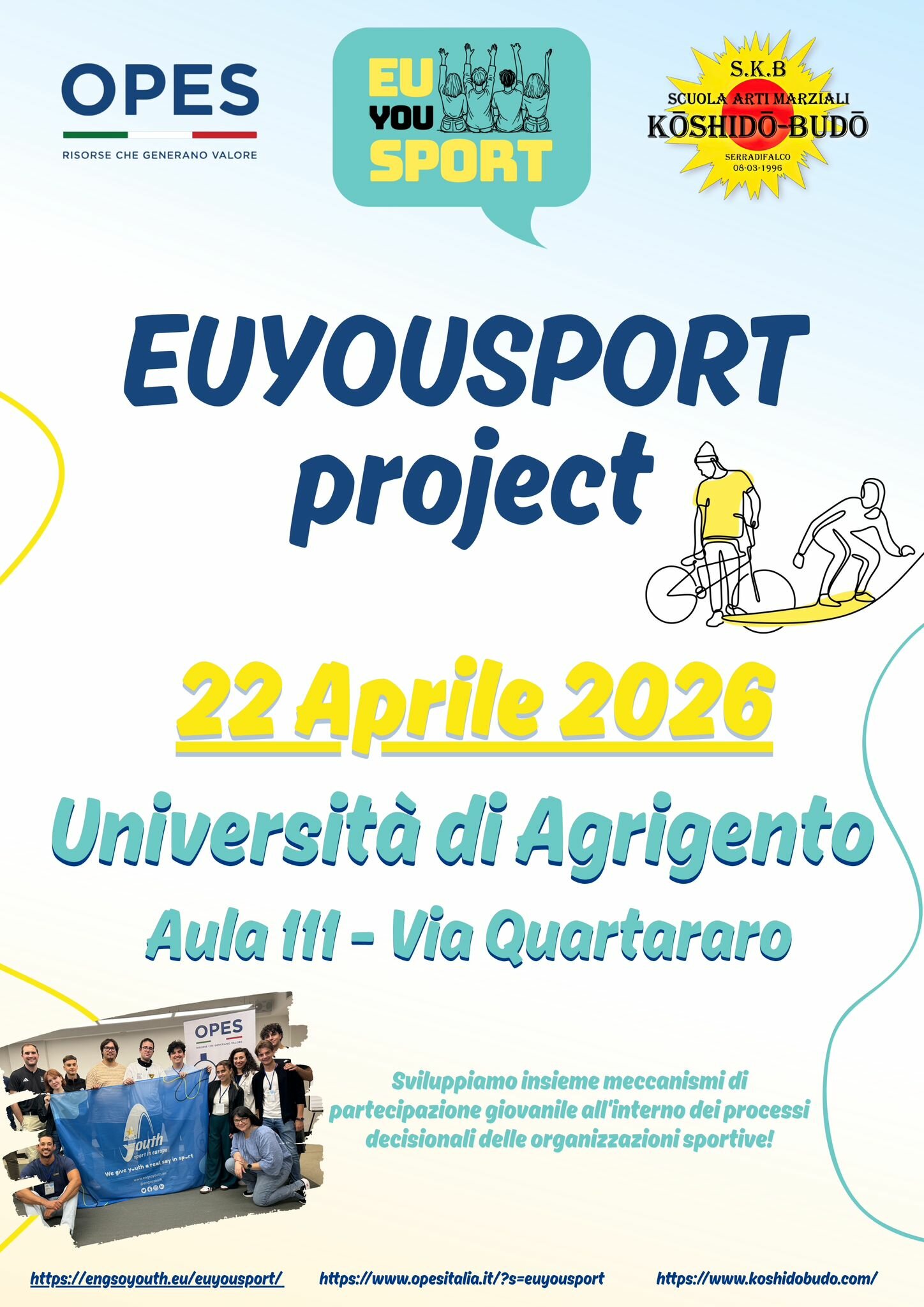 Euyousport project Università Agrigento - 22/04/2026