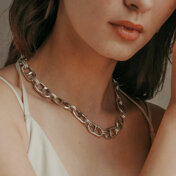 Gioielli in zama argentata 12 micron con cristalli