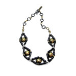 collana-girocollo-donna-a-1-filo-in-zama-nera-ottone-brunito-e-bronzo-design-geometrico-elegante-modello-b0069