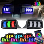 fari-posteriori-tube-rgb-led-ford-mustang-0509-dinamici-neri