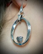 silver-oval-circle-earrings-with-mask-romeo-crotone-mod-5256-cb225