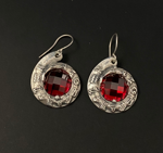 zodiac-earrings-in-925-silver-with-red-stone-romeo-crotone-mod-5077r