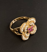 traditional-calabrese-ring-in-ruby-gold-and-micro-natural-pearls-romeo-crotone-mod-552-cb376