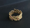 anello in oro realizzato a mano - Romeo gioielli