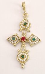 gold-cross-750-with-baroque-pearls-ruby-and-emeralds-romeo-crotone-mod3580