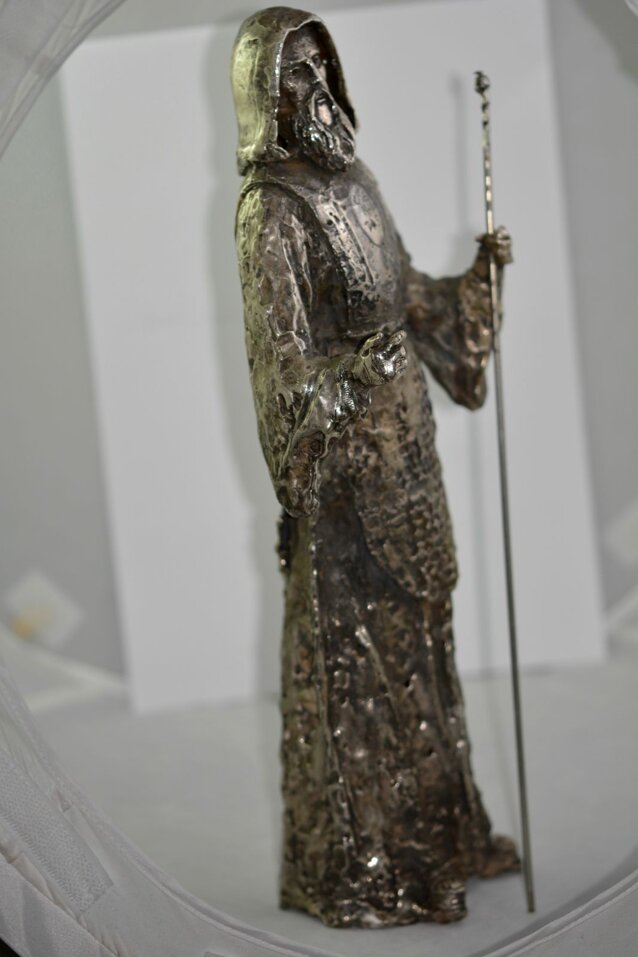 Statua in argento massiccio di San Francesco
