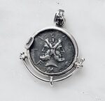 yellow-double-front-coin-pendant-in-925-silver-romeo-crotone-mod-5674-cb905