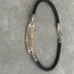 bracelet-madonna-di-capocolonna-in-925-silver-and-rubber-romeo-crotone-mod-5063