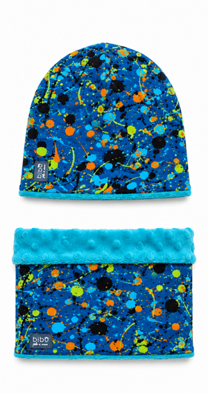 set-cuffia-e-scaldacollo-macchie-blu