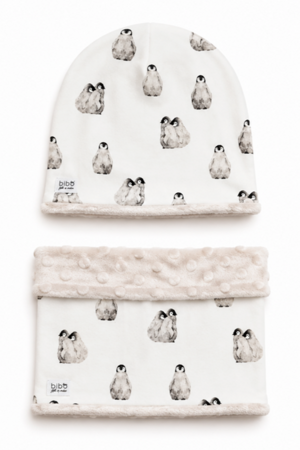 cuffia-e-scalda-collo-pinguini-e-pile-beige