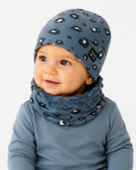 cuffia-e-scalda-collo-in-felpa-di-cotone-fantasia-panther-blu